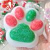 Silicone Christmas Cat Paw Squeeze Toys Slow Rebound Cat Paw Pinch Toy  Christmas Gift