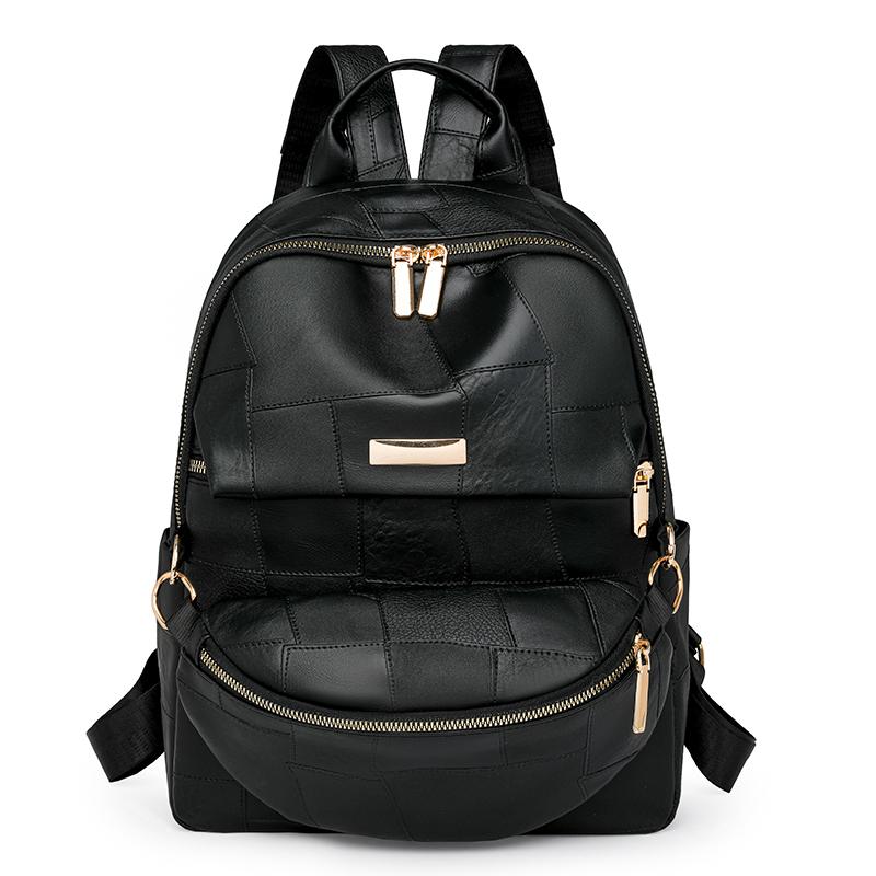 Women's Large Capacity PU Multifunctional Backpack  Vintage School Bag for Ladies  Casual Travel Bags  New Fashion
