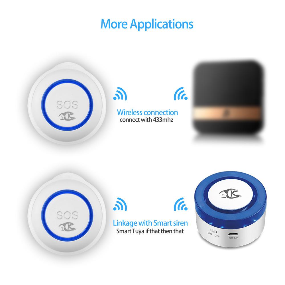 Wireless Fidelity Intelligent Emergency Button One Button Alarm Call Button For The Elderly Intelligent Scene Linkage SOS Emerge