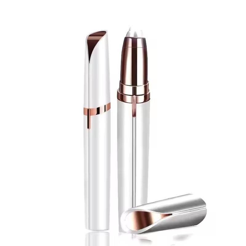 Elektrisches Augenbrauen-Trimmwerkzeug für Anfänger, automatischer elektrischer Augenbrauen-Trimmer, Nasenhaar-Rasierpinsel-Schaber, 1 Stück