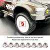 8PCS Metal M4 Wheel Lock Nut Flange Nylon Lock Nuts for   Typhon 1Celsius10 RC Car Parts