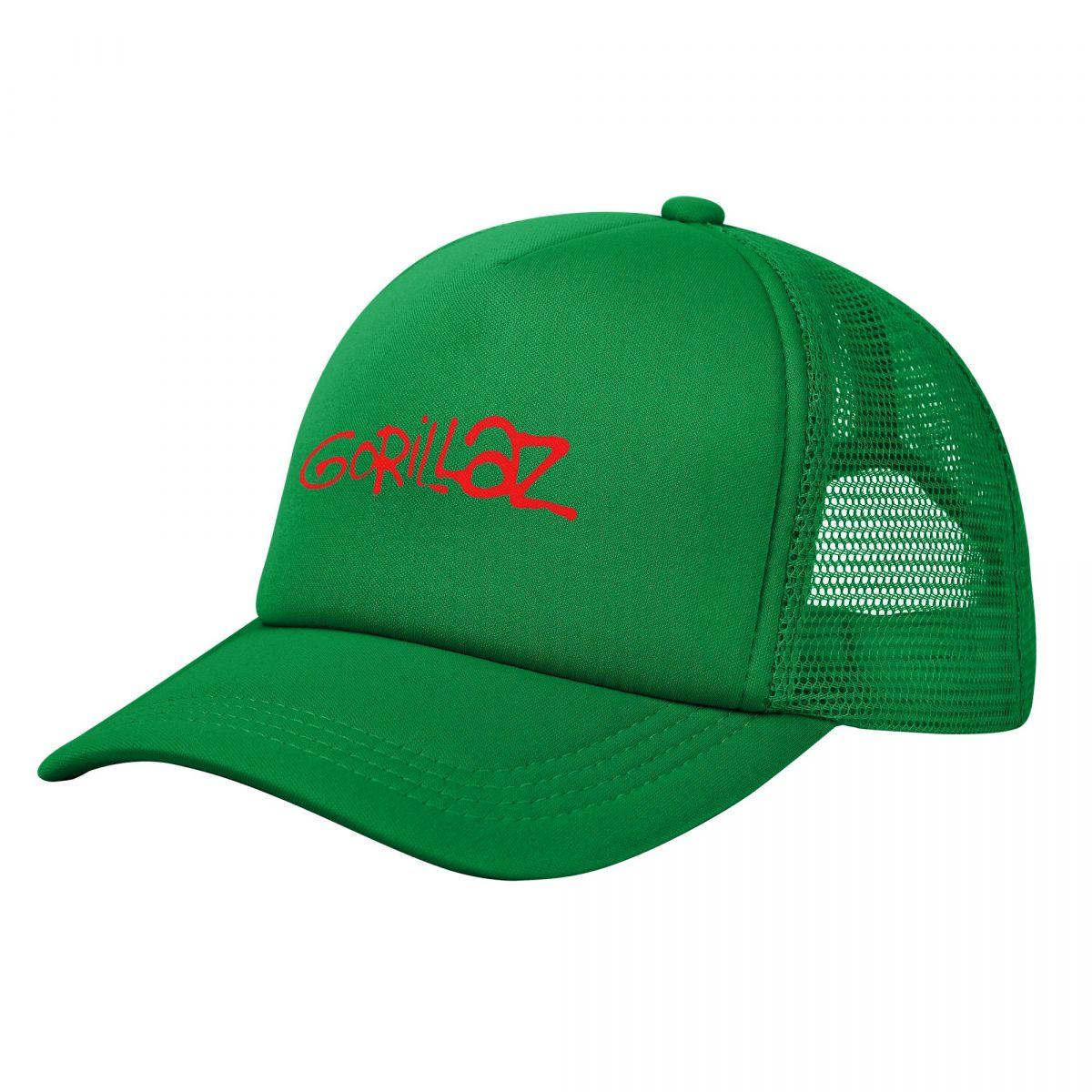 

Gorillaz PUNK ROCK Trucker Hats Unisex Women Hip Hop Music Band Hats Sun Hat Fishing Hat Adjustable Mesh Baseball Cap High Quality One Size