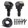 Car Windshield Wipers Washer Spray Nozzles Fit Most Car Model Car Double Hole Windshield Washer Nozzles