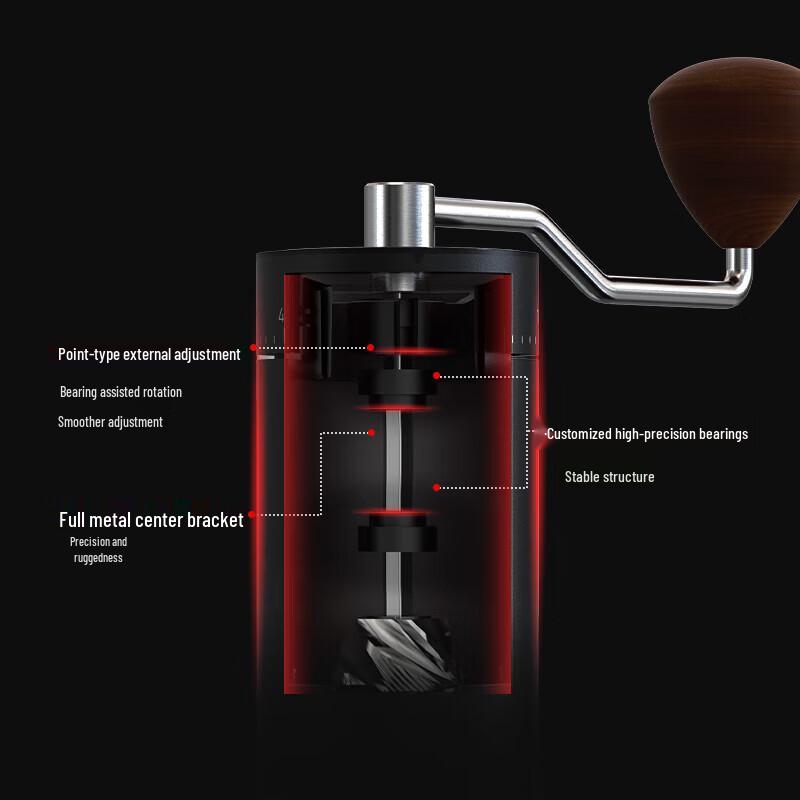 Yuanle Portable Manual Coffee Grinder with External Adjustment