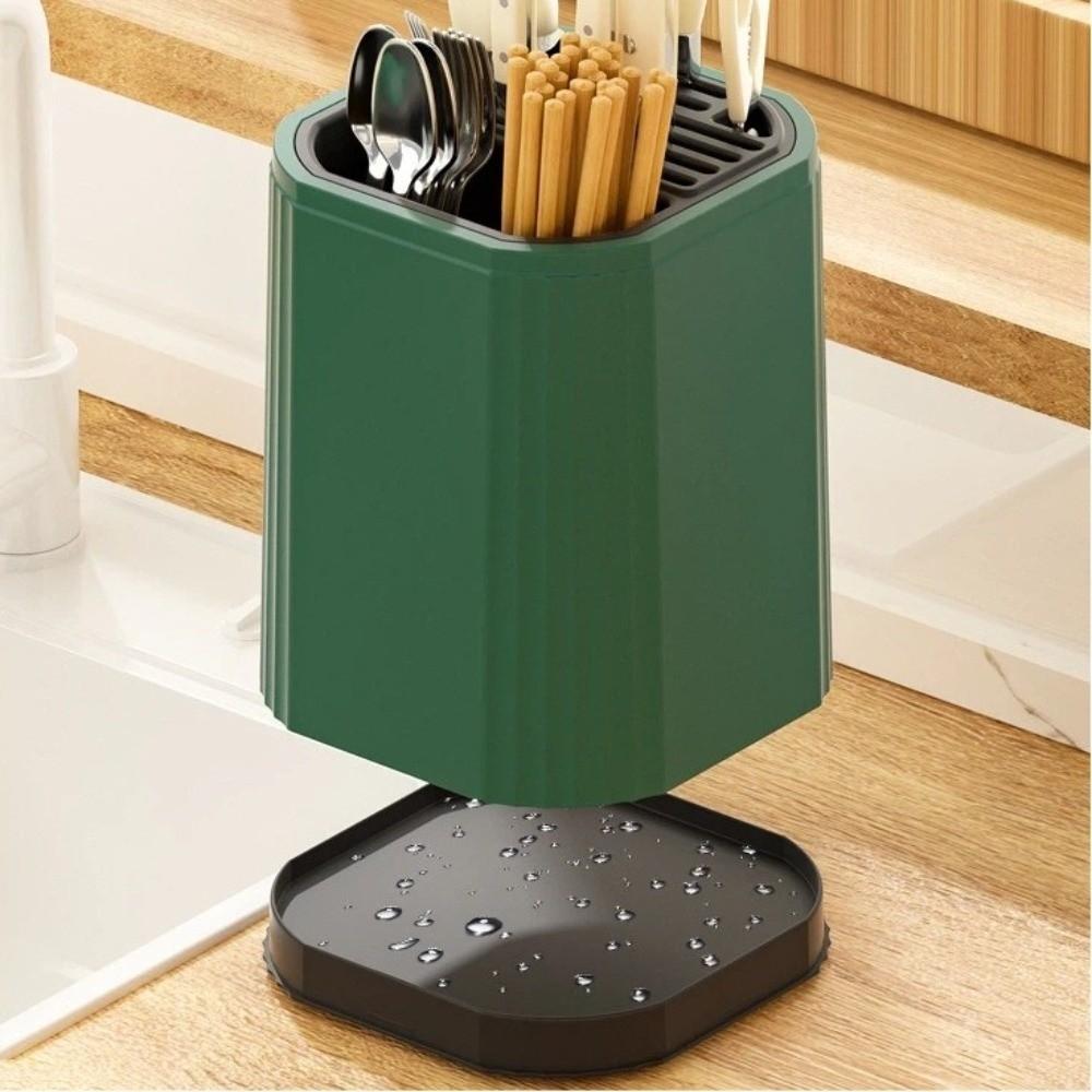 Practical Multi-Function Kitchen Storage Rack Rotating Space-saving Utensils Organizer Kitchen Storage Shelf Chopsticks