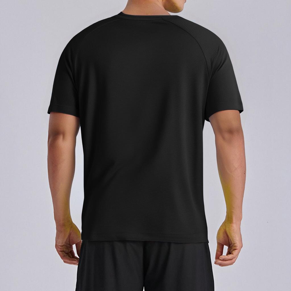 Men's Fashion Casual Round Neck Short Sleeve Quick Dry Sports T-Shirt Top