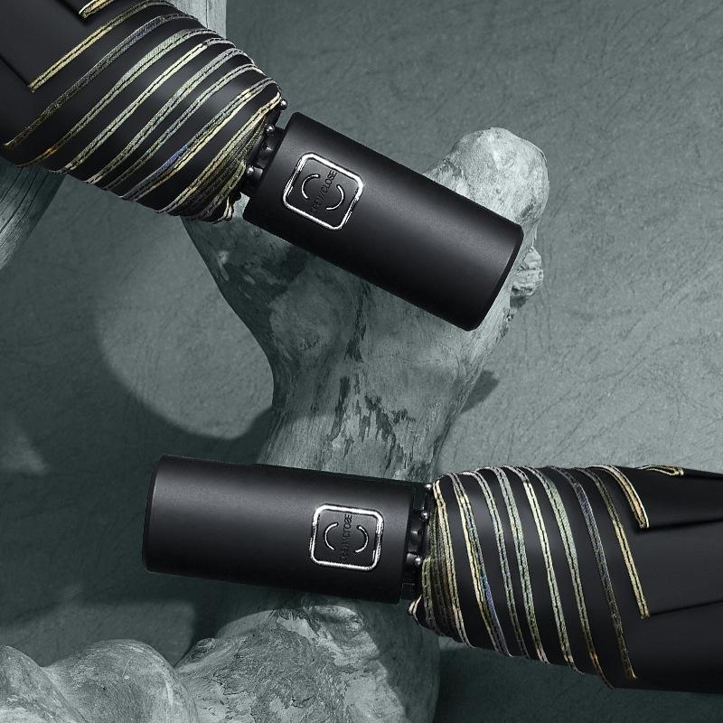 New automatic Guochao antique folding vinyl sunscreen parasol umbrella