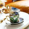 220ml Ceramic Coffee Cup Saucer Creative Flower Bird Mug Exquisite Afternoon Tea Flower Tea Coffee Cup Home Breakfast Milk Mug