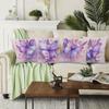 Lavender butterfly decorative pillowcase, ultra-soft polyester material living room sofa backrest car pillowcase home decoration