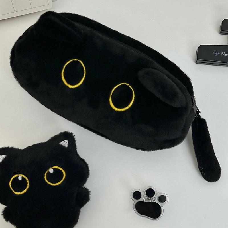 Velkokapacitní multifunkční penál Kreslená kočka Taška na psací potřeby Roztomilá panenka Taška na uložení psacích potřeb Taška na tužky Dárky