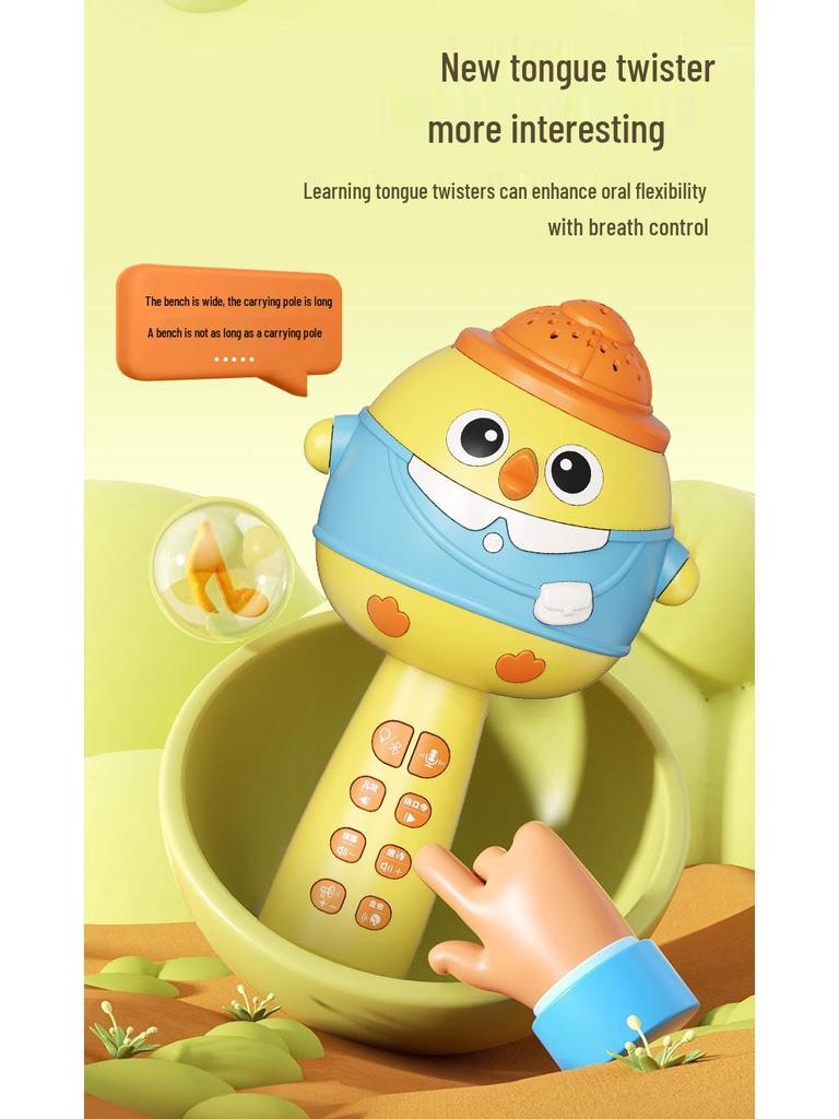 Bluetooth-Karaoke-Mikrofon und -Lautsprecher: Früherziehungsspielzeug für Kinder