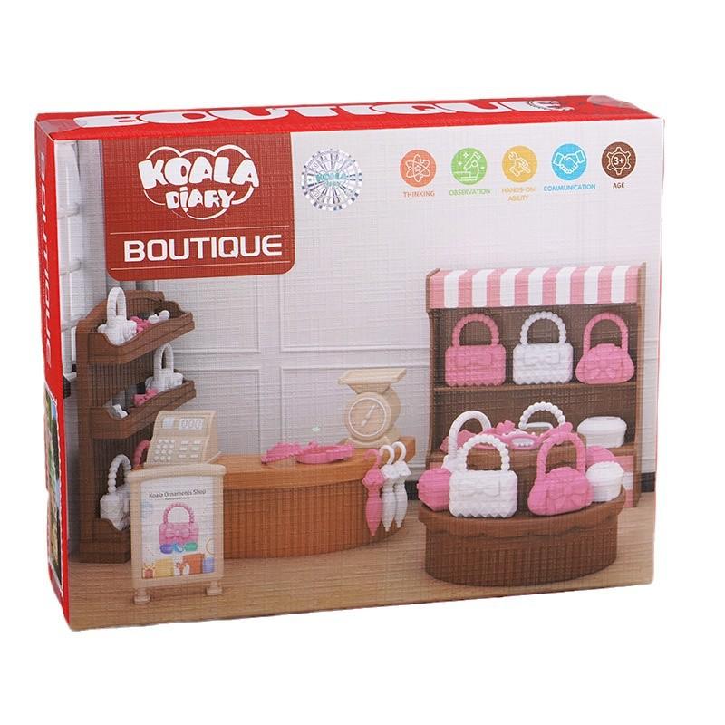 Doll House Mini Store Miniature Jewelry Women'S Bag Glasses Ring Umbrella Scene Simulation Children'S Play House Toys