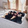Kpop A aespa Floor Mat Eco  Flannel Doormat Non Slip Odorless Indoor Floor Rug Soft Short Plush Home Mat