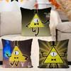 Cartoon B-Bill Cipher Cushion Cover Car Throw Pillow Case For Sofa Car Christmas Gift 40x40cm 45x45cm
