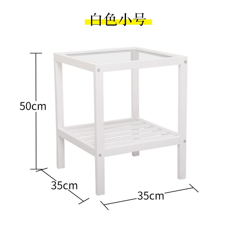 Small Square Table Small Coffee Table Side Cabinet Sofa Side Table Side Table Solid Wood Corner Table Living Room Square Mini