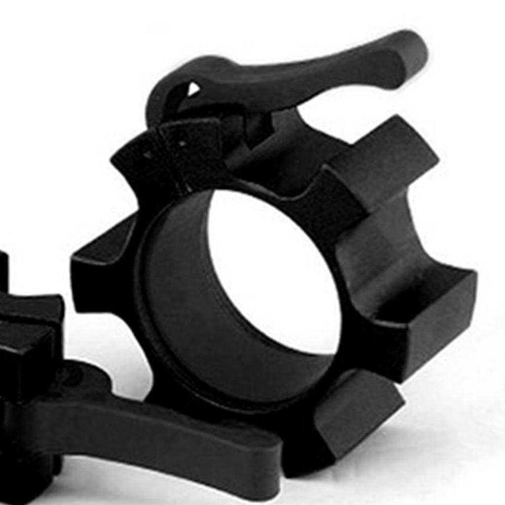 2PCS 50mm Barbell Collar Lock Aluminum Alloy Quick Release Locks Collar Clips for Fitness Training Bodybuilding Black