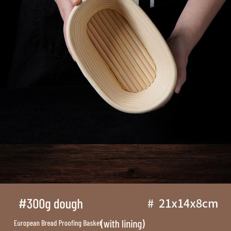 Nordischer Handgefertigter Europäischer Rattan Gärkörbchen für Brot zum Backen