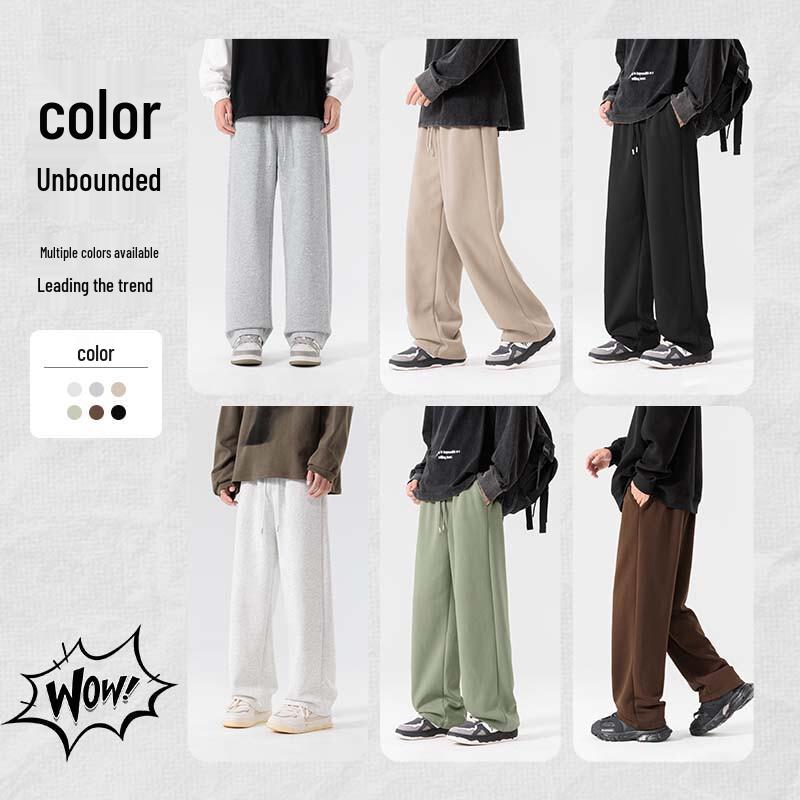 JEANSWEST LIFE Men's Loose Straight Leg Knit Casual Pants