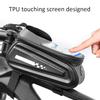 PVC Black Hard Shell Waterproof Performance Touching Screen Bike Bag Mobile Phone Bicycle Cycling Packet Equipment