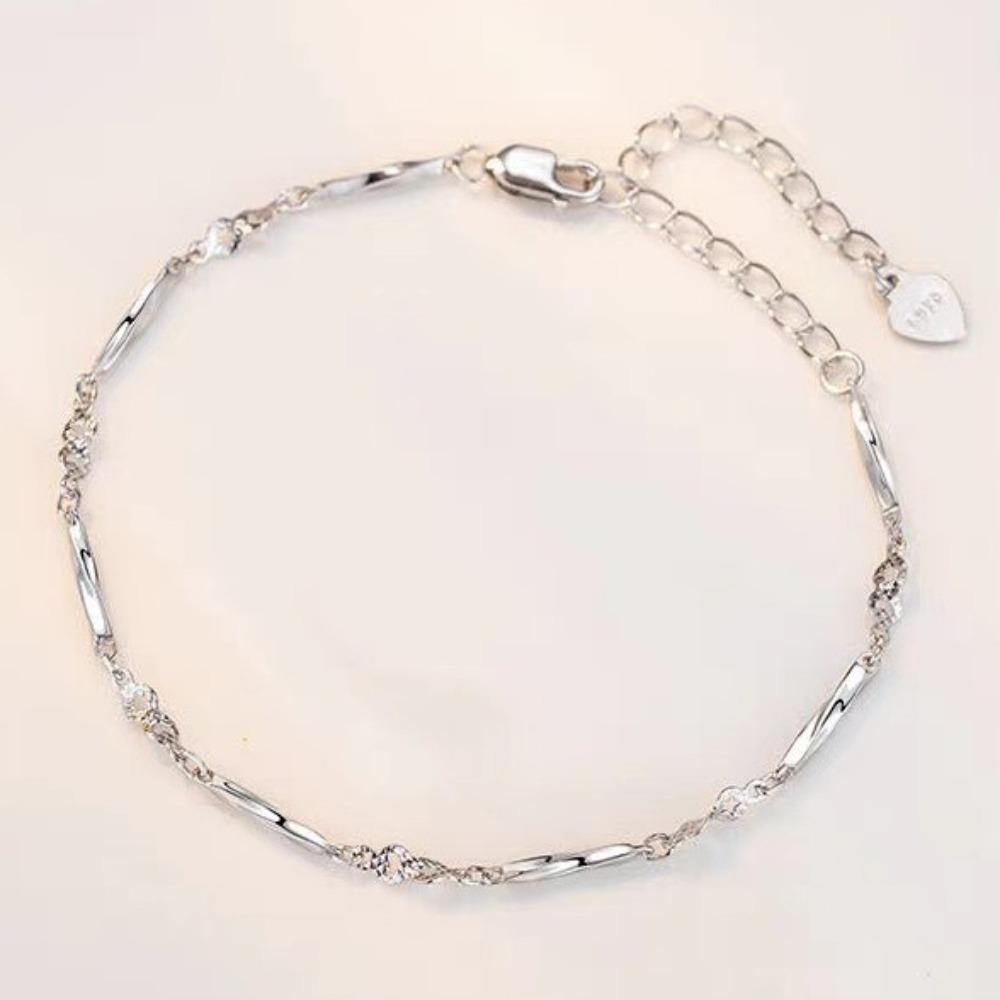 Valentine's Day Lovers Bracelet Flower Couple Bangle Classic Simple Thin Bracelet  Gifts