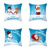 Christmas Themed Pillowcases Car Accessories Office Santa Claus Living Room Sofa Home Pillowcases