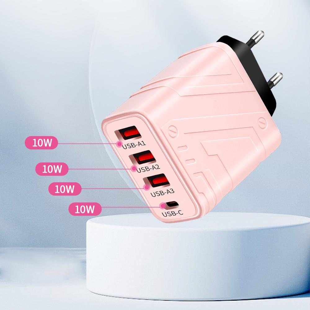 Carregador PD USB Tipo C de alta velocidade, carregamento rápido, adaptador de parede para celular para iPhone 16 15 14 Huawei Xiaomi Samsung S23