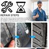 100PCS Tire Screw Plug Repair Kit,Self-Service Tire Repair Kit Includes 3 Sizes Of Screw In Tires Plugs & Screwdriver For Quick Repairs,Professional