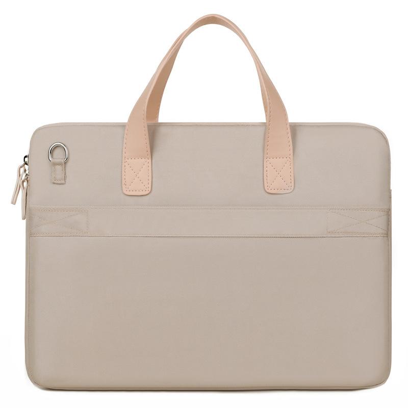 Color Women's Portable Cosmetic Bag File Bag Crossbody Laptop Bag Public Bag