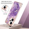 For Xiaomi Redmi Note 13 Pro+ 5G TPU Case with IMD Marble Pattern Electroplated Back Cover