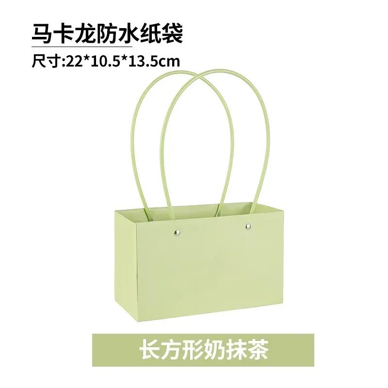 Festa de Casamento Rosa Flor Caixa de Presente Buquês de Flores Embalagem Caixa de Papel Sacola de Transporte Cesta de Armazenamento Dia dos Namorados Aniversário 10 PEÇAS