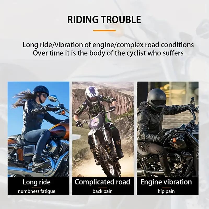 Motorcycle Seat Cushion Black Foam Soft Comfortable Breathable Seat Covers Mats Motorcycles Electric Bike Accessories
