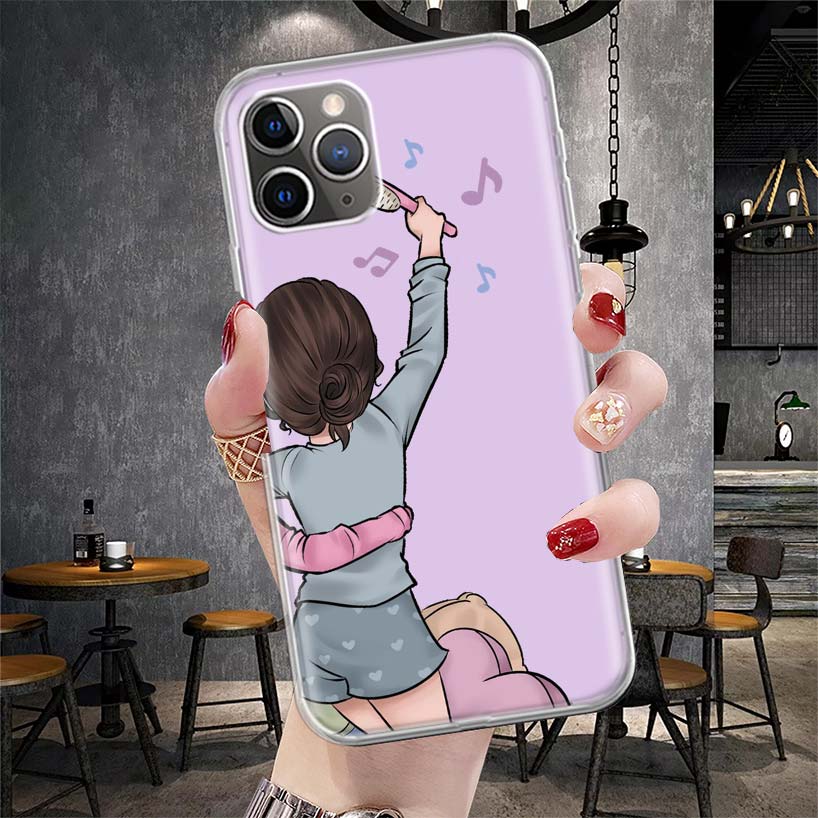Girls Best Friends Forever BFF Soft Phone Case For IPhone 18 11 17 Air 16E 16 Pro Max 15 + 14 Plus 13 Mini 12 Apple 7 SE 8 Fundas C