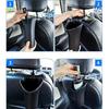 Multifunctional Car Umbrella Storage Bucket Black Plastic Holder with Hook Trash Box Universal Auto Storage Tools