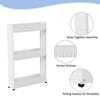 3-Tier Slim Rolling Cart Kitchen Storage Organizer Mobile Utility Cart Laundry Bathroom Small Spaces