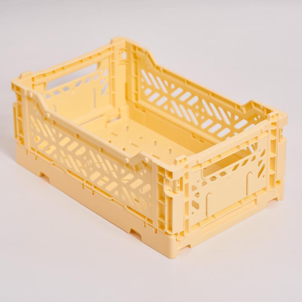 Stackable Mini Foldable Transparent Storage Box - PP Sundries Drawer Basket