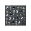 Nail Art Sticker Embossed Snowflake Chain Drill Bow Rhombus Earrings Three-Dimensional Adhesive-Backed Nail Art Sticker