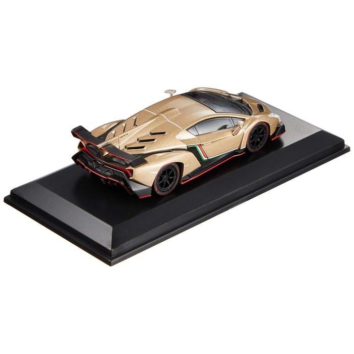 Bunka Original 1/64 Maßstab Miniaturauto Serie Lamborghini Veneno Goldfarben Fertigprodukt