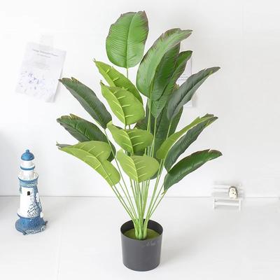 1 Stück Künstliche Pflanzen Große Tropische Palme Gefälschte Bananenpflanzen Blätter Real Touch Kunststoff Monstera Pflanze Für Hausgarten Dekor