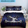 3pcs Crystal Fc Crest Printed Bedding Set Duvet Cover Closure Includes 1 Duvet Cover & 2 Pillowcases Bedding Sets Home Decor Gifts
