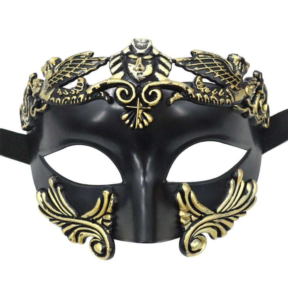 Fashion Cosplay Halloween Mask Ancient Greek Venetian Masquerade Mask Roman Festival Costume Party Supplies for Men