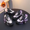 Girls' Waterproof Leather Sports Shoes - 2025 Spring & Autumn Collection - Running & Basketball Sneakers for Medium and Large Children.