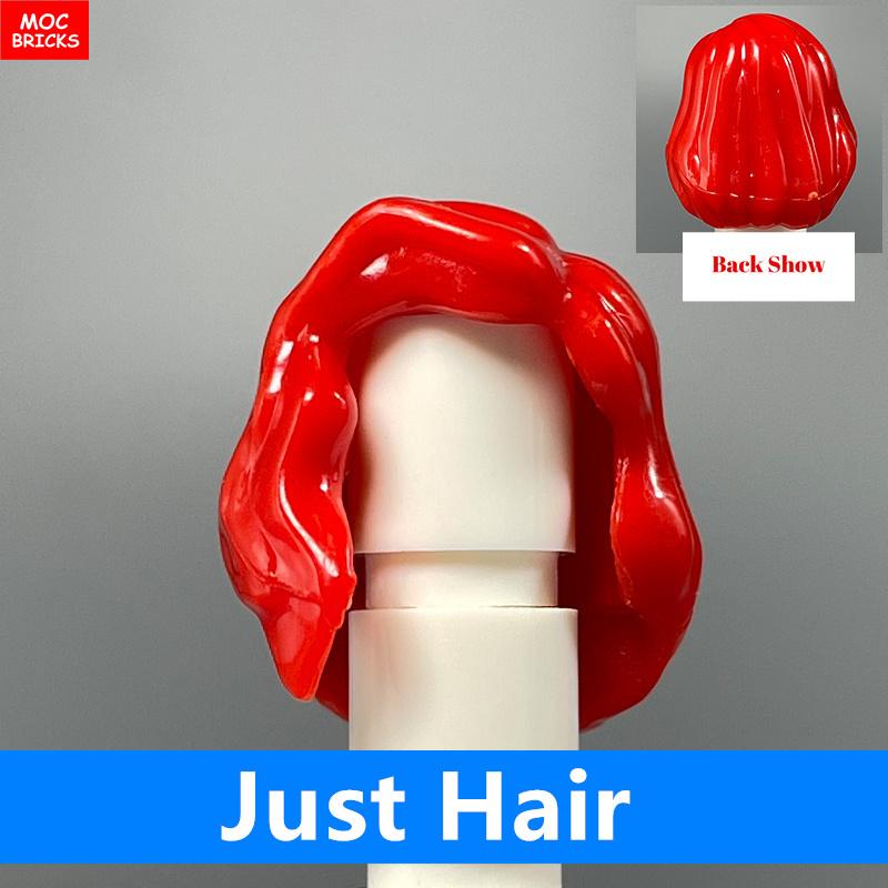 10pcs MOC Bricks 1014 1025 4cm Figure Female Women Hairs Assembled Particles Building Blocks Accessories Kids Toys Plastic Dolls