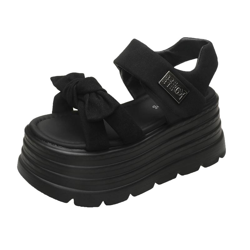 Fashion Women 2025 Leisure Chunky Platform Sandals Peep Toe High Heels Gladiator Goth Slippers Woman 8CM Heels Trendy Summer Beach Shoes