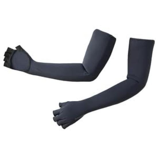 

Shimano Sun Protection Long Size S Gloves, 5-Piece Cut, Black, чёрный