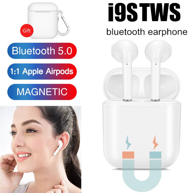 I9s Wireless Earbuds Bluetooth Stereo Headset With Charge Box Earphone