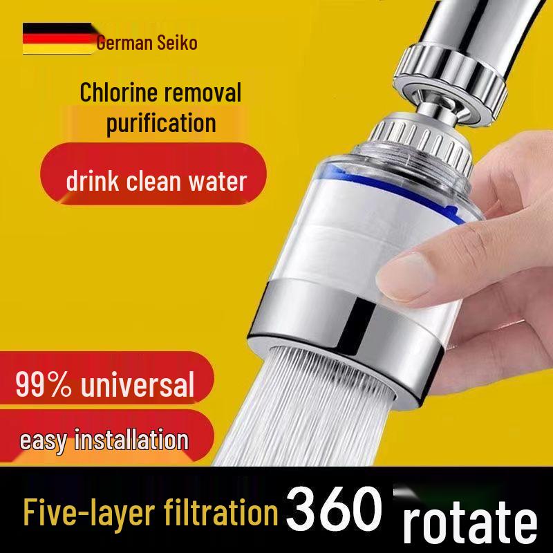 Universal Anti-Splash Faucet Water Purifier and Pressurized Sprinkler