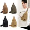 Herren Umhängetaschen Neue Hüfttaschen Sling Crossbody Pack Outdoor Sport Brustpaket Tägliches Picknick Canvas Casual Messenger Bag Bolsa