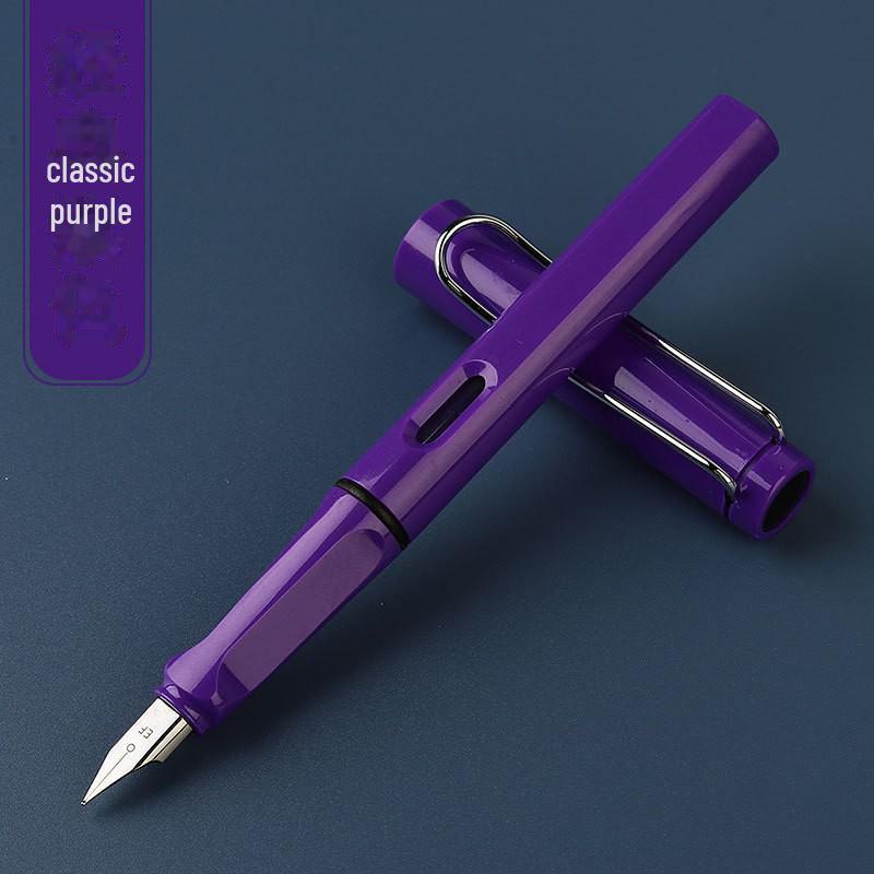 Zhengzi Student Fountain Pen - Iridium Gold 0.5mm Nib, 0.38mm Replaceable Ink Capsule, Steel Construction