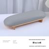 High-End Nail Art Cushion Set: Natural Wood Base & Japanese Leather Tools
