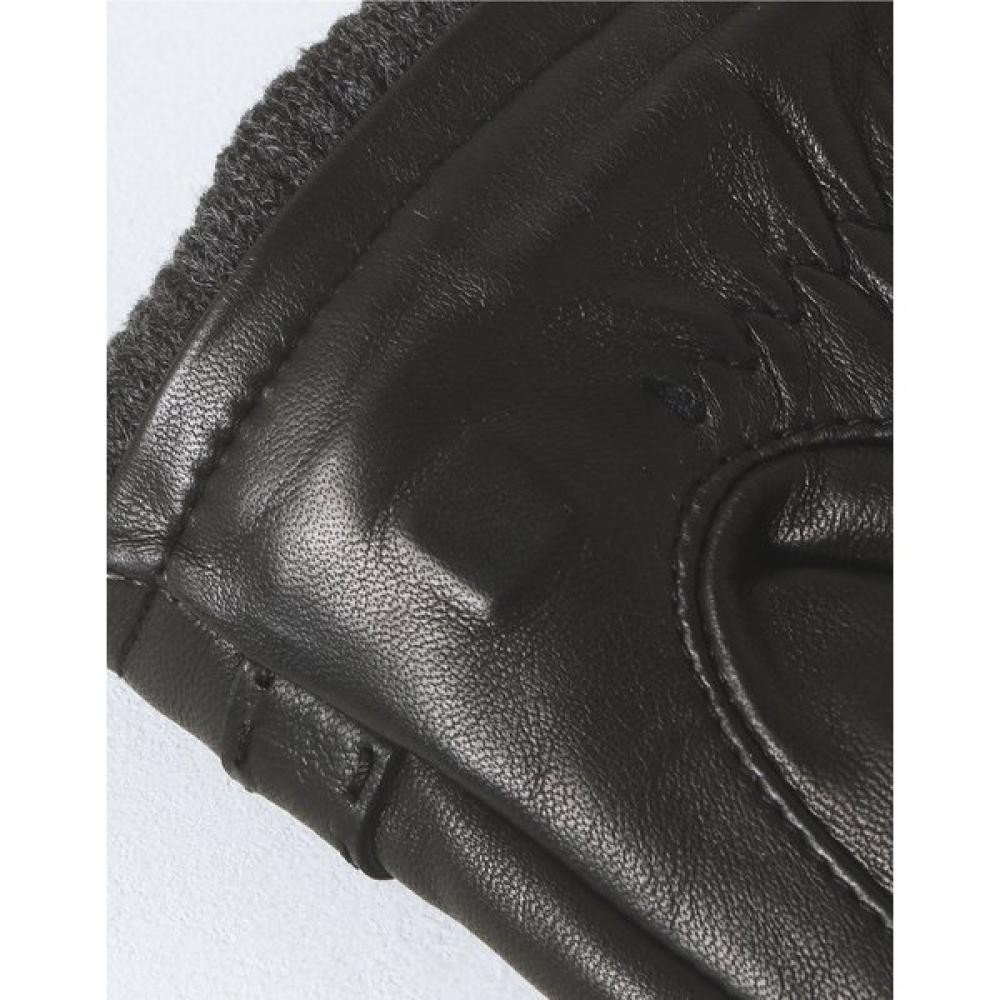 Dcgv3f177bk [men S gloveS] Black SheepSkin Knitted Shibori gloveS